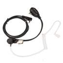 2 Pin Acoustic Tube Headset PTT Mic Earpiece for Baofeng Kenwood Radio