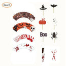 48Pcs Halloween Cupcake Toppers Wrappers Cake Picks Cupcake Liners Food Pic