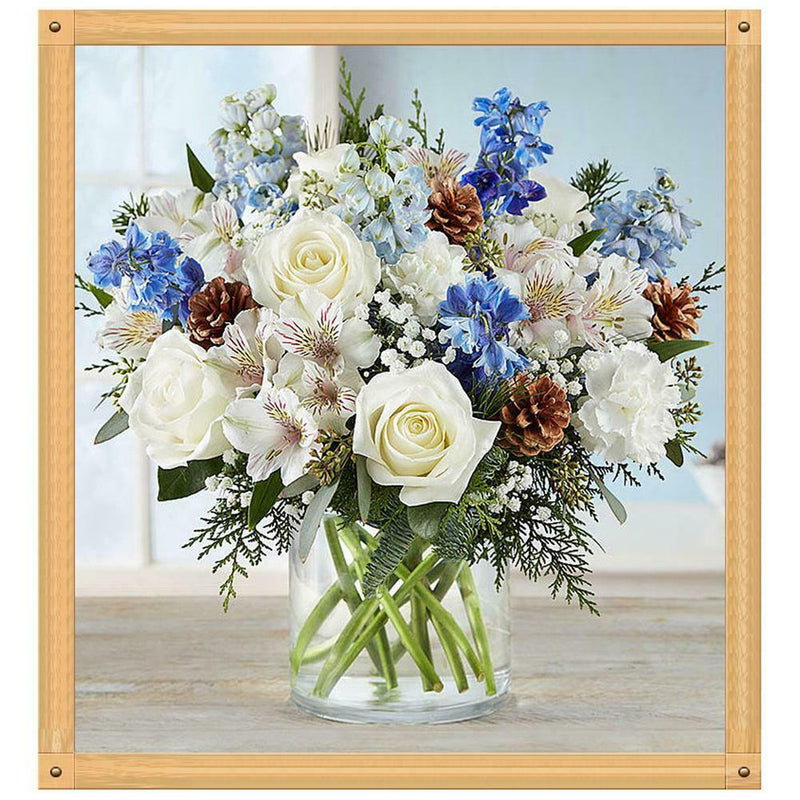 5D DIY Full Drill Diamond Painting Cross Stitch Embroidery Kit (Vase-k508)