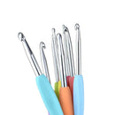 28pcs Metal Aluminum Crochet Hooks Yarn Wool Stitching Knitting Needles Set