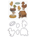 Farm Duck Silicone Stamp Cutting Die Stencil Frame Scrapbook Decor Craft