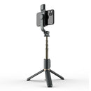 Q03S Aluminum Bluetooth Selfie Stick Tripod w/ Remote Shutter + Fill Light A