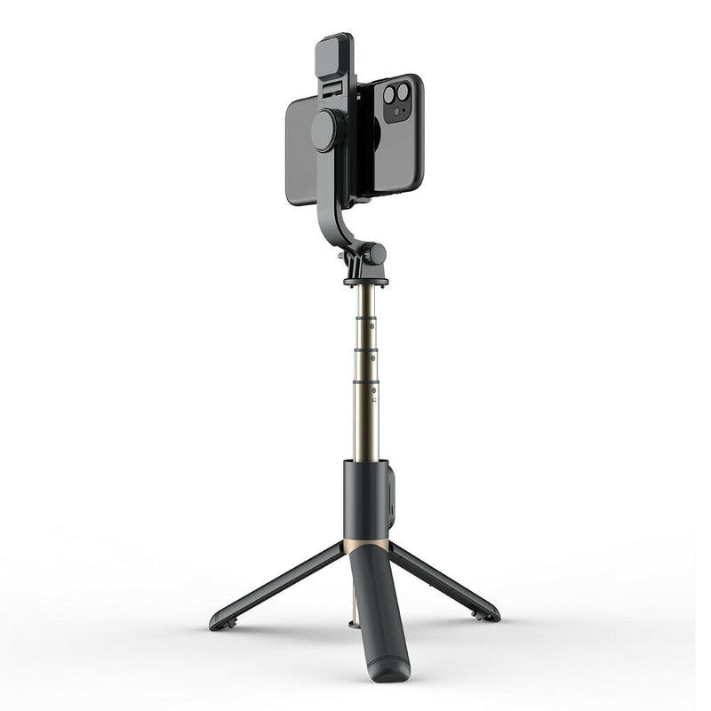 Q03S Aluminum Bluetooth Selfie Stick Tripod w/ Remote Shutter + Fill Light A