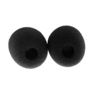 10pcs/Pack Mini Size Headset Microphone Protective Sponges Cover Black