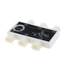 Guitar Pitch Pipe Pipe Pipe Tuner 6 Tone (E, A, D, G, B, E) Plastic 4.5 X 5.2 Cm