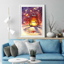5D DIY Full Drill Diamond Painting Flame Light Cross Stitch Craft Kit Decor