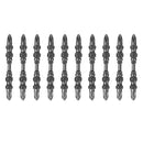 10pcs 65mm Cross Head Magnetic Coil Electric/Pneumatic Screwdriver Bits Set