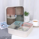 Home Snacks Box Organizer Storage Box Sub-Grid Candies Dishes Can Storage C P6C7