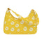 Women Flower Daisy Handbag Nylon Casual Underarm Shoulder Tote Bag (Yellow)