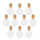 10Pcs Claear Glass Wishing Bottles with Cork Message Weddings Wish Jewelry