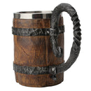 Stainless Steel Mug Imitation Wood Cup Beer Coffee Cup Christmas Cup Bar