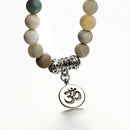 Fashion Beaded Bracelets Mysterious Pendant Natural Stone Men Women Bangles