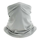 Cycling Pure Color Face Cover Riding Sunscreen Scarf Outdoor Bandana (Grey)