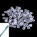 50Pcs/Set O Rings white grommets Flights Darts Arrows Tips Replaces ES