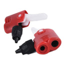 1Pc Bicycle Red Pump Valve Nozzle Hose Adapter Double Head Pumping Accessori-ME