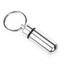 Waterproof Aluminum Pill Box Case Bottle Cache Drug Holder Keychain Contain J8J8
