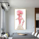 DIY Full Round Diamond Painting Dress Lady Handmade Picture Crafts (A1705)