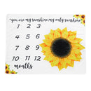 Backdrop Baby Monthly Milestone Blanket Calendar Soft Flannel Photo Prop Newborn