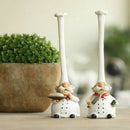 1 Pair of American Village Retro Top Hat Chef Plastic Decoration Creative K X9R6