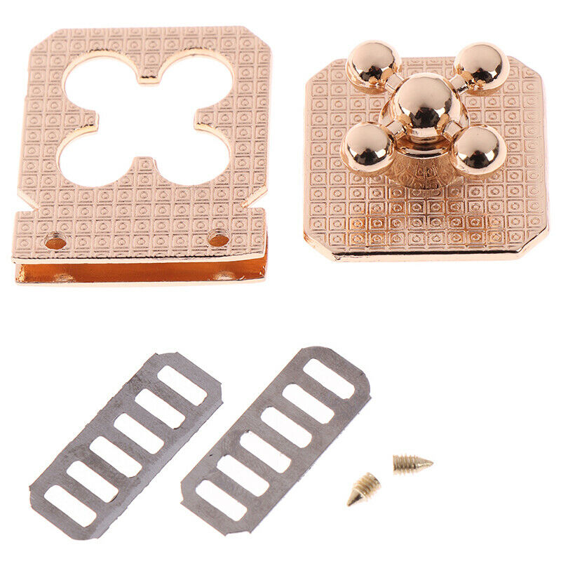 Metal Buckle Twist Clasps Turn Lock Snap Twist Locks For DIY Handbag Craft B: Kw