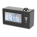 Lcd Screen Digital Led Projection Alarm Clock Calendar Temperature Humidity