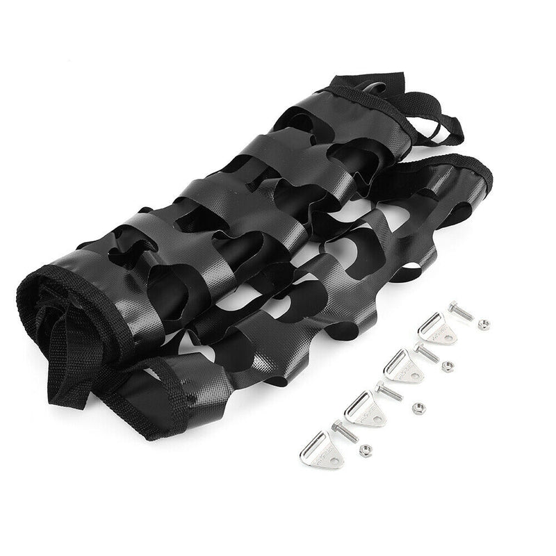 48x15 inch Universal Tailgate Net for Compact Mid Size Pickup Truck (Black) A