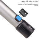 USB Charging 500lm Waterproof Flashlights Zoomable T6 LED Glare Flashlight