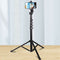 Professional Phone Tripod 160cm Extendable Tripod Stand Cell Phone Holder