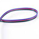 1pc 50cm 4pin red male flat connecting wire for rgb 3528 5050 led strip light JR