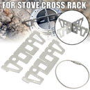 Liquid Alcohol Stove Stainless Steel Cross Bracket Stove Accessories Alcoho I1M8