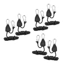 1/8 Inch Adjustable Growing Light Rope Ratchet Lifters Reflector Hangers Light