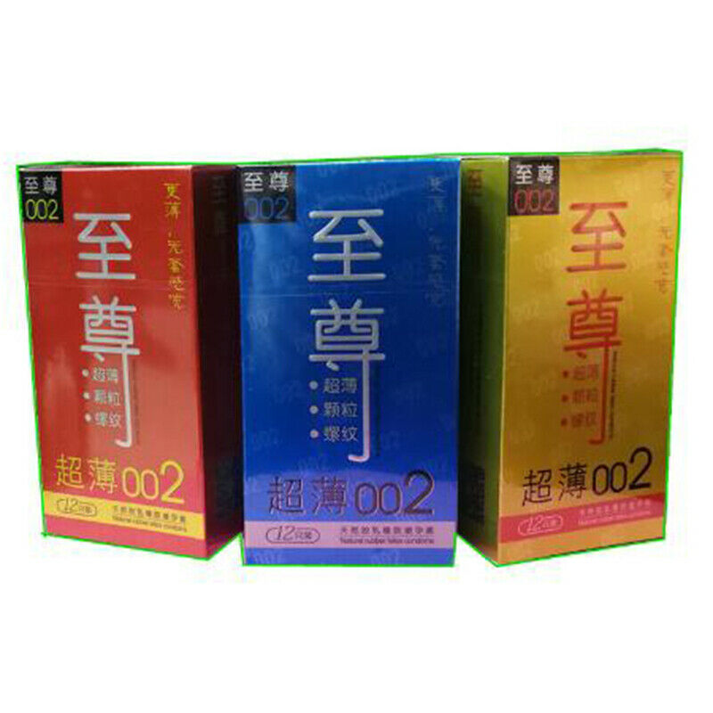 12Pcs/Box Ultra Thin Condom Natural Latex Rubber CondomsS Bj