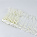 15-20cm White Feather Fringe Trim Sewing Edge Crafts Garment Decors 2m