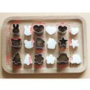 10pcs Hedgehog Shaped Box Vegetable Fruit Mini Cutters Cake Cookies Cutter  OZ