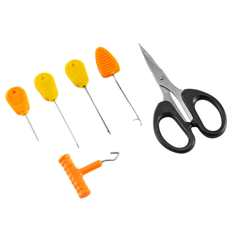 1 Set Fishing Rig Tool Kit Needle Scissors Fishing Driller Cutter Rigging Tools