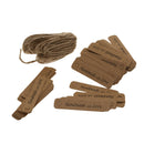 100x Kraft Paper Gift  Tags Handmade with Love Label Luggage Xmas String
