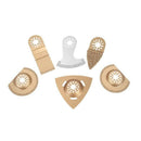 6 PCS Semicircle Metal Saw Blades Alloy Emery, Multitool Saw Blade Assortme G5U5
