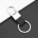 Fashion Men Leather Alloy Metal Keyfob Car Keyring Keychain Key Chain Ring Gift
