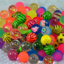 100Pcs Kids Magic Bouncy Jumping Floating Bouncing Balls Rubber For Childre