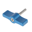 Aluminum M4 Adjust Tighten Locking Rotating Knob T-shaped Handle Screw Blue