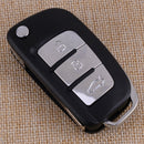 3-Button Flip Remote Key Fob Case Shell fit for Ford Fiesta Focus Mondeo Kuga Hf