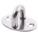 1set Stainless Steel Cabin Hook Eye Shed Gate Door Latch Silent Holder Silv I8U9