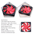 Mini 12cm 120mm DC12V 1800R 120x120x25mm  2Pin Cooling Fan for PC Computer hv2n