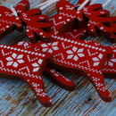12Pcs Wooden Christmas Pendants Ornaments for Xmas Tree Hanging Decorat yxTEUS