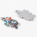 10Pc/Lot Alloy  Enamel Colorful Elephant Connectors For Jewelry Making Bracelet