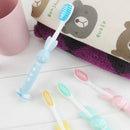 2pcs Rabbit rabbit cartoon soft soft toothbrush baby vertical deciduous teeth G4