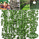 12Pcs Artificial Ivy Leaf Garland Plants Vine Hanging Wedding Home Decor Garden