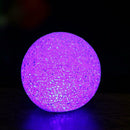 7 Colors Changing Crystal Ball LED Night Light Lamp For Christmas Wedding
