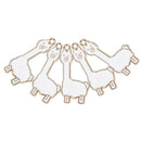 10Pcs/Set Enamel Alloy Alpaca Sheep Charms Pendant Jewelry DIY Making Craft G 3C