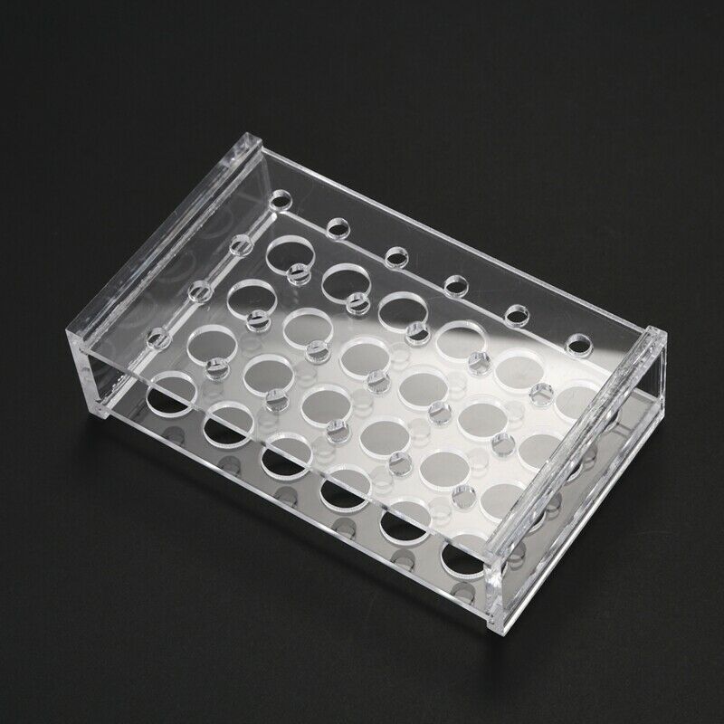 1.5Ml Centrifuge Tubes 11mm Dia Test Tube Plastic Rack Stand 24 Holes N1Q2